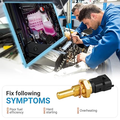 Miniatura 5 de BlueStars Sensor de temperatura del refrigerante del motor 213-4777 de alta calidad, fácil de instalar, para Buick Cadillac Chevy GMC Saturn -