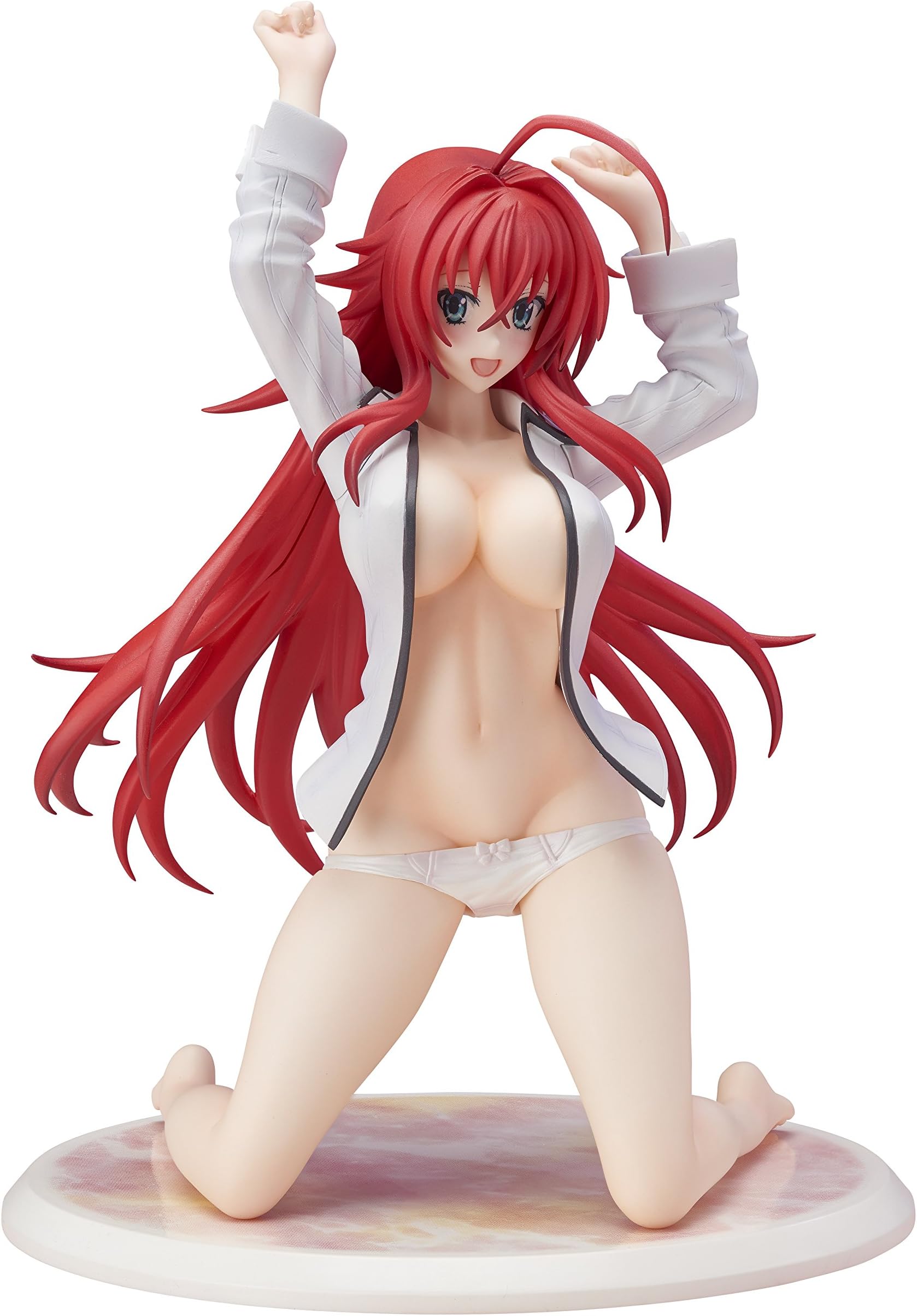 High School DxD Born: Rias Gremory Gokubi Girls Glamorous PVC Figure (Dress Shirts Version)