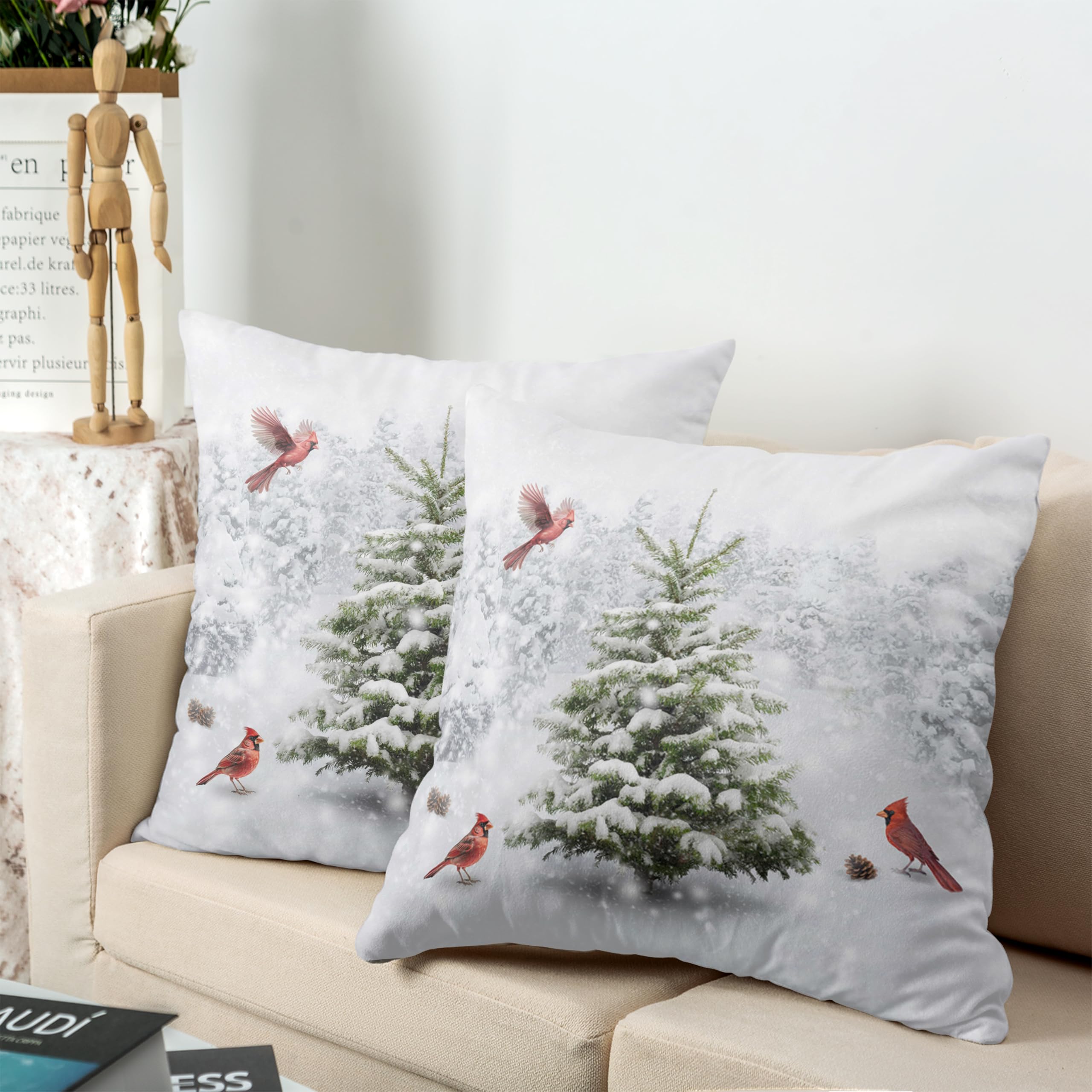 Cuscino Natale Biancheria Natalizia Per La Casa – Regali Di Natale Originali In Federa Decorativa In Cotone