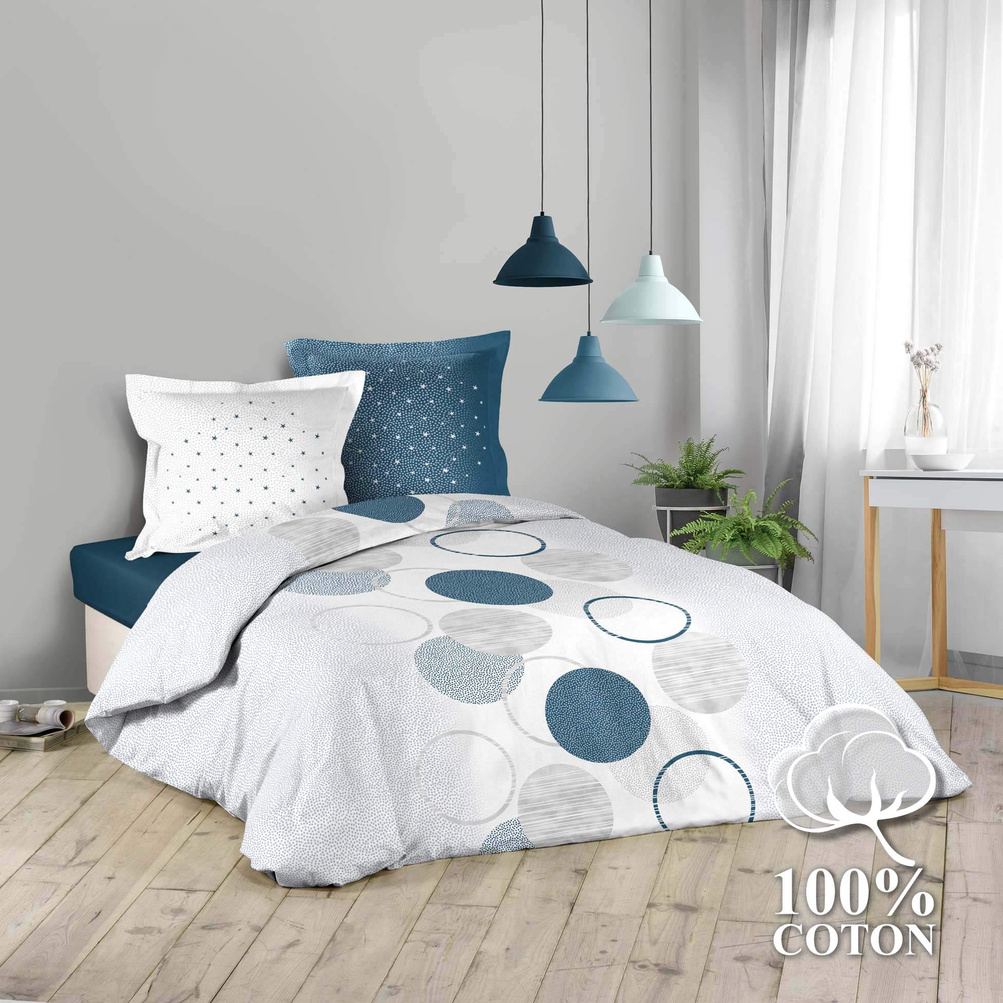 Douceur d'Intérieur - Juego de 3 Piezas (260 x 240 cm) con Forma de lácteo, 100% algodón