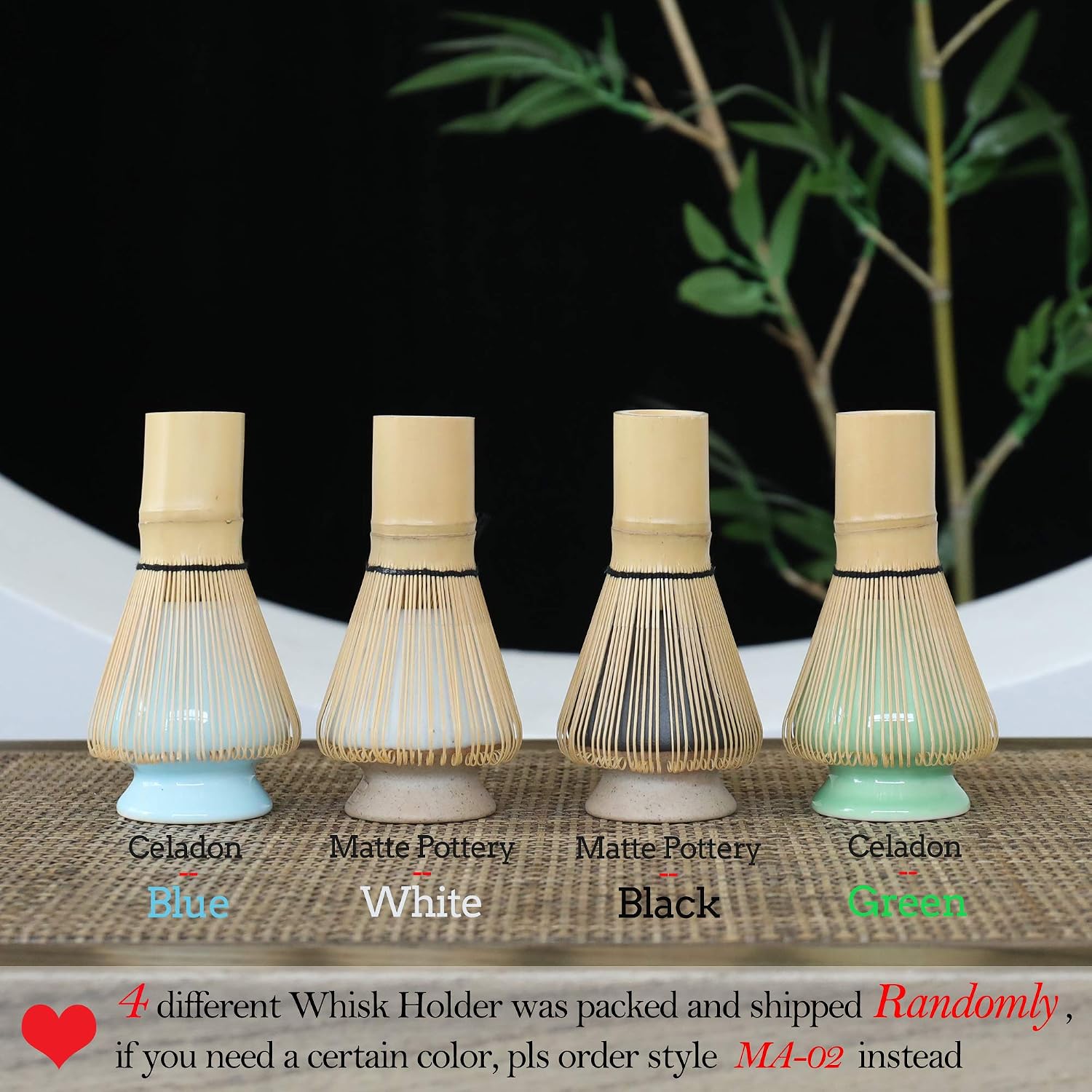 TEANAGOO Matcha Whisk (Chasen), Bamboo Matcha Set, 4 Pcs Traditional Starter Matcha Kit - Image 3