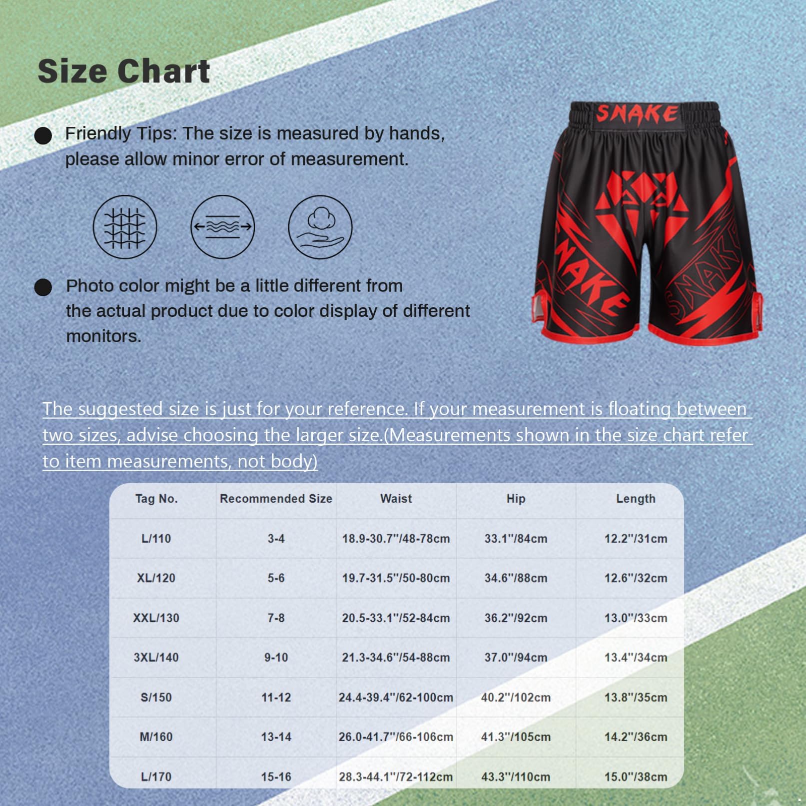 Pantaloncini da Muay Thai per bambini, boxe, MMA, combattimento, arti marziali, kickboxing