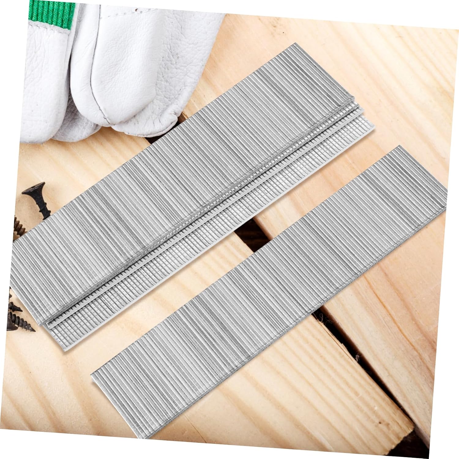 KICHOUSE 1-1/2 Stainless Steel Brad Nails 1360 Pack Nail Stapler Fasteners Versatile Nailer Staples for Wood Projects