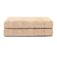 Komfortec Asciugamani 2 per Sauna 80x200 cm in 100% Cotone,470 g/m²