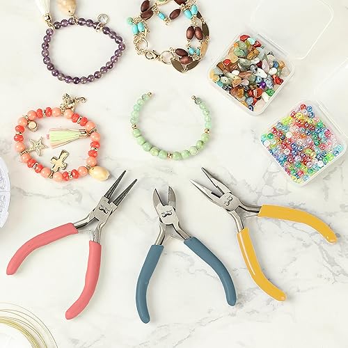 Miniatura 6 de Mr. Pen - Kit de fabricación de joyas, alicates paquete de 3 (mini, nariz de cadena, pendientes)