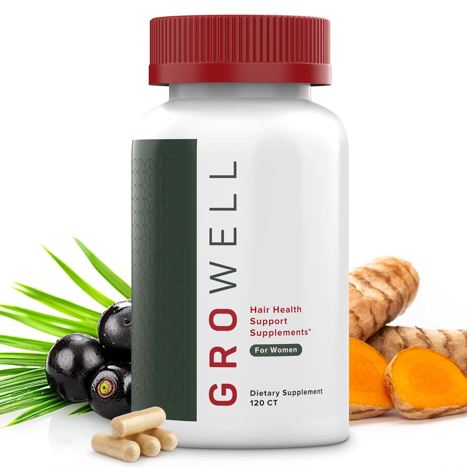 Hair Growth Supplements for Women – Clinically tested for visibly thicker hair and scalp coverage – All natural ingredients, Sensoril reduces shedding – Drug-free, Safe – Doctor recommended