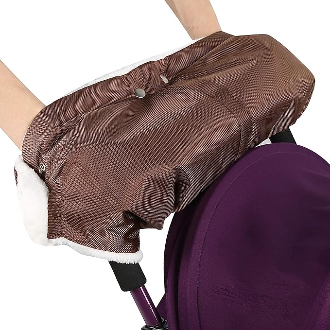 A K Homes -Stroller Hand Muff, Warm Hand Muff, Hand Protector Waterproof for Outdoor Travel(coffee)