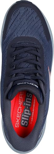 Skechers Uomo Go Run Consistent 2.0 Worldview Slip-In ALLENATRICE, Navy Textile, 44 EU - 2