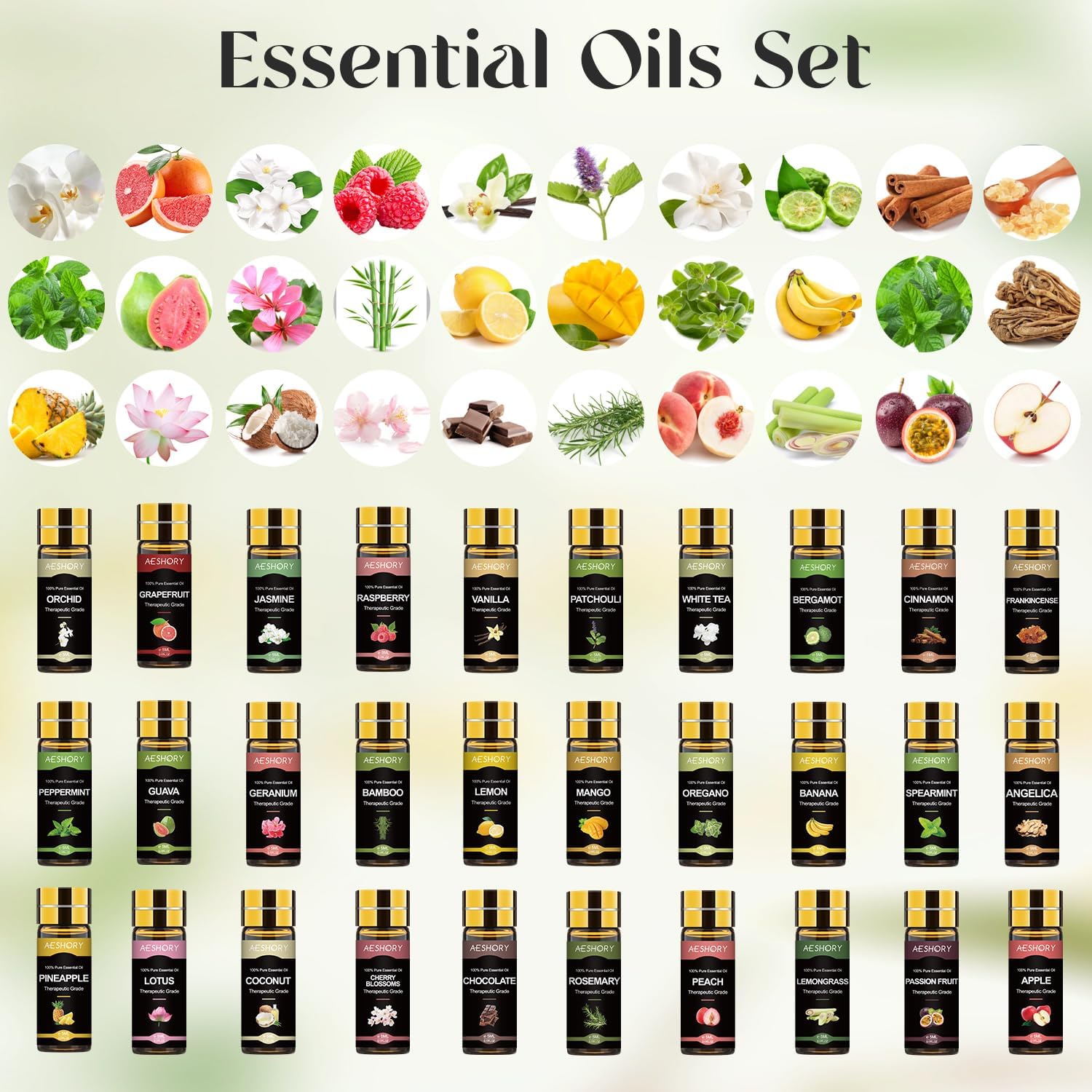 Essential Oil Set 80 Pcs,100% Natural Essential Oils Kit, Perfect for Diffuser, Humidifier, Massage, Soap, Candle Bath Bombs Making, 80 * 5ML(0.17oz), Valentine's Gift for Lover - Image 5