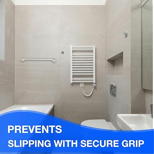 Miniatura 7 de Barra de seguridad para baño, barandilla ADA, bañera, ducha, escalones de inodoroacero inoxidable 304, agarre pelado, 16 pulgadas