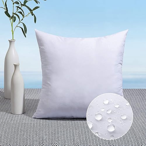 Vista 12 de MIULEE Paquete de 2 rellenos de almohada para exteriores de 12 x 20 pulgadas, resistentes al agua, decorativas, de alta calidad, para porche