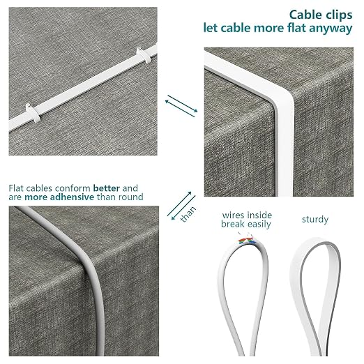 Cable Ethernet Cat7 20FT Angulado Plano RJ45 1000Mbps miniatura 9