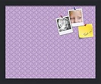 Vista 66 de PinPix Tablero de anuncios de corcho de 20 x 14 pulgadas. Este tablero decorativo enmarcado viene con diseño de círculos B W y un marco negro