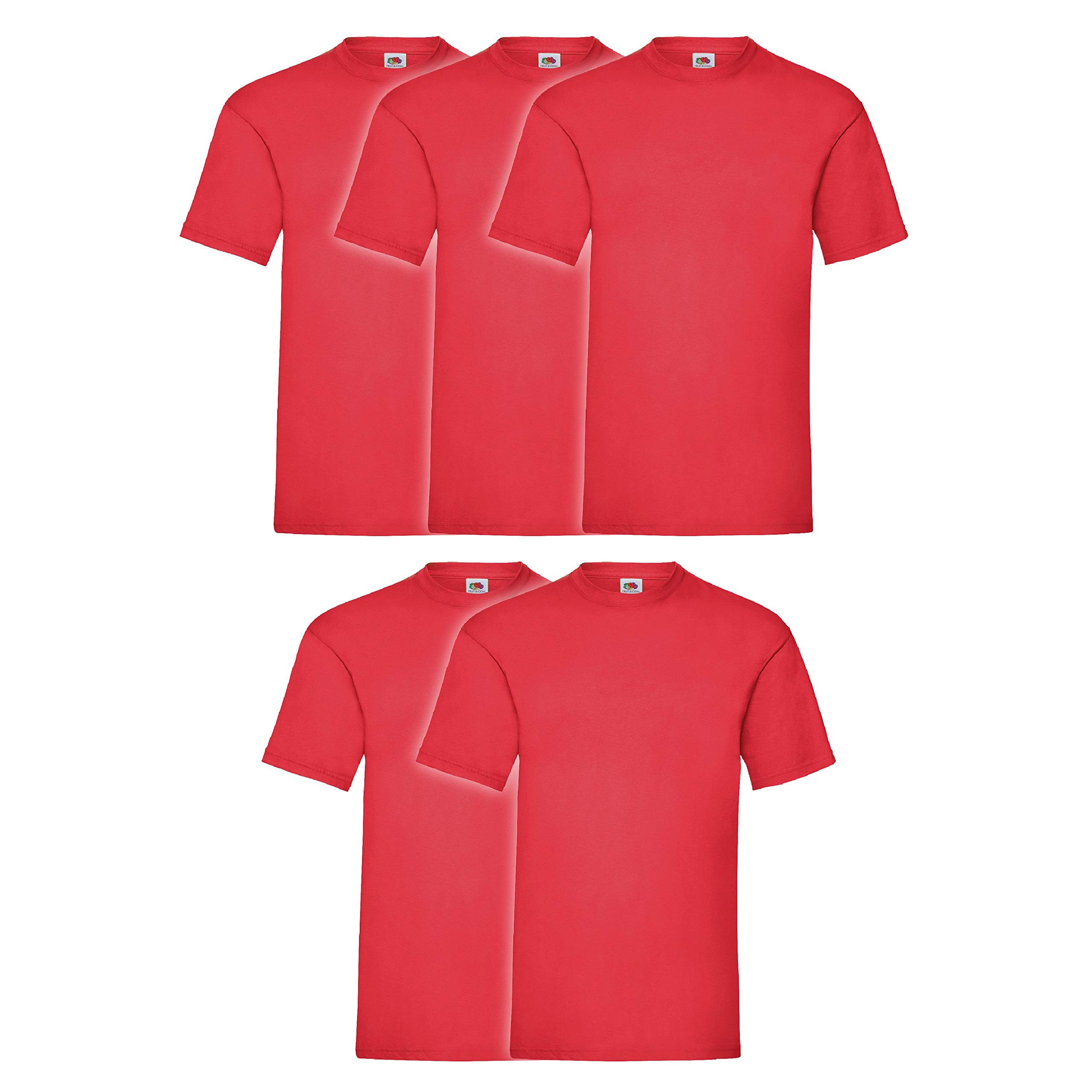 Fruit of the Loom Original T 5-Pack Logo Men's T-Shirt - Multicolour - XXX-Large