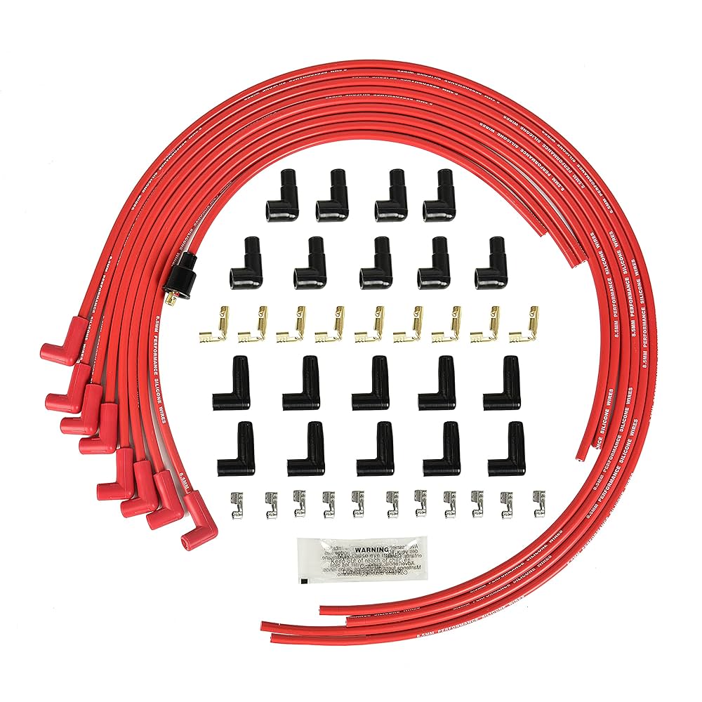 Amazon.com: Universal Spark Plug Wire Set 8.5mm with Red