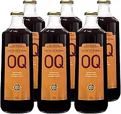 Suco de Uva Integral OQ Sem Adição de Açúcar e Conservantes (1,5 Litros - Pack 6)