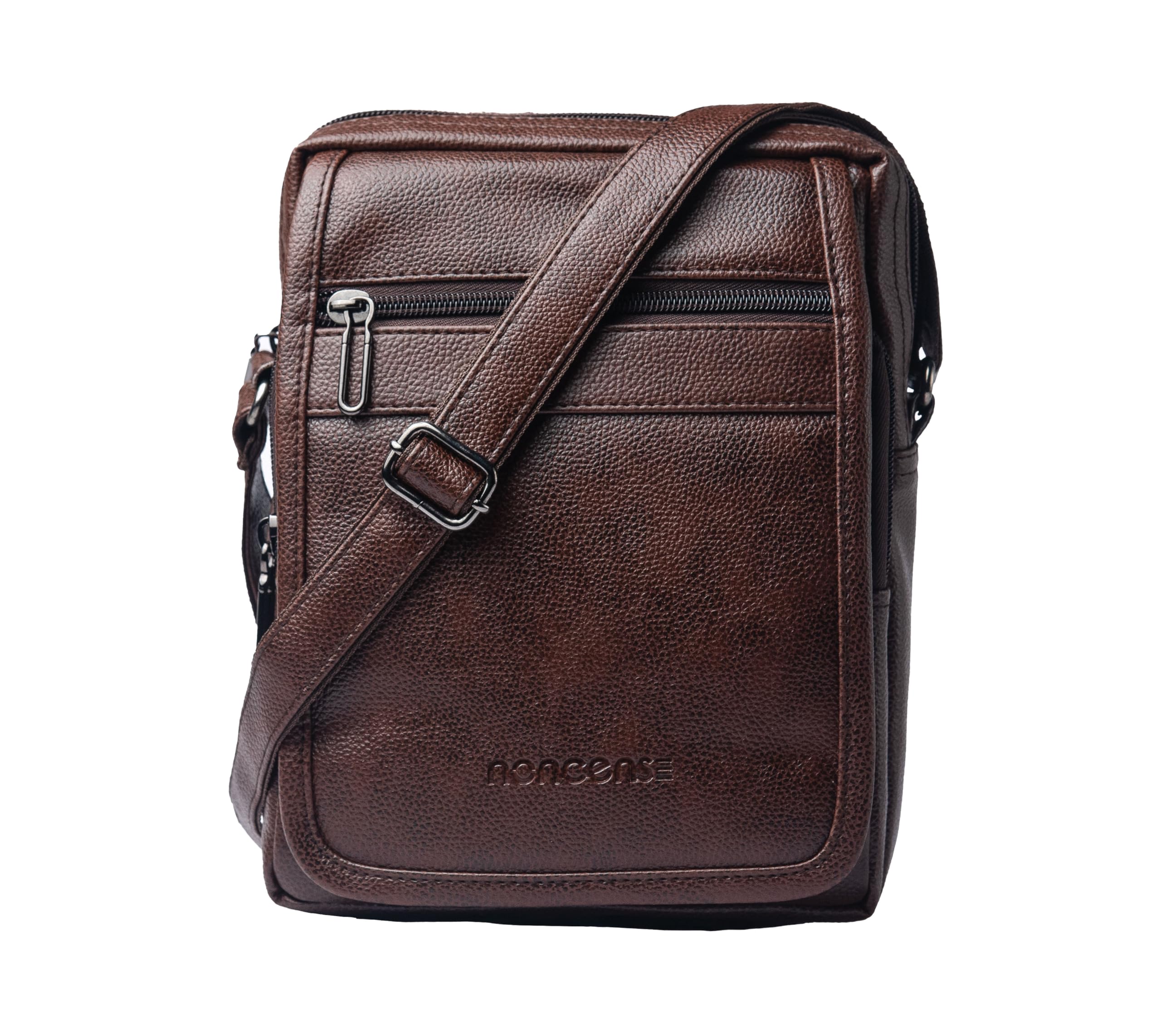 noncense Sling Crossbody Travel Bag For Men, Premium PU Leather Side Bag, Office Business Shoulder Bag For Daily Use-picture-46