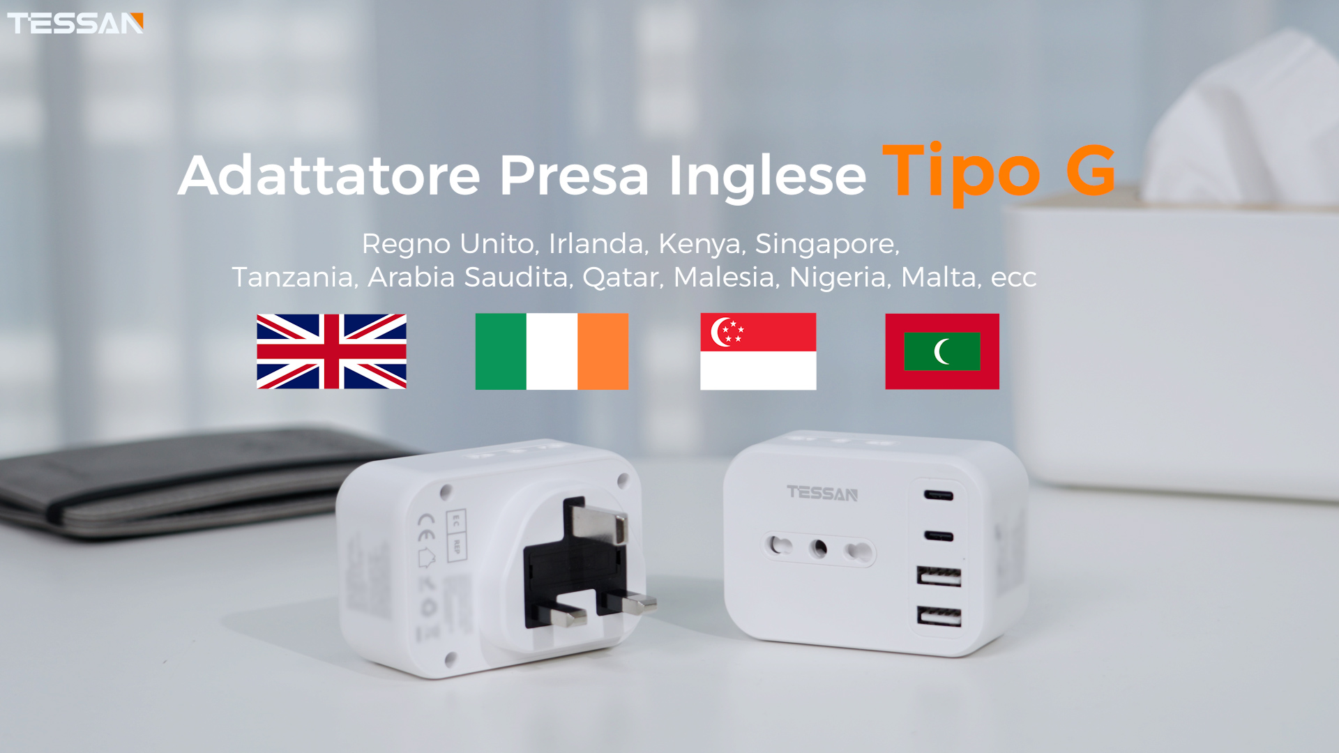 Confezione Da 2 Adattatori Per Spina UK, Adattatore Da Viaggio Francia Al Regno Unito Adattatore Per Spina Per Irlanda Inghilterra Scozia Dubai Malta Adattatore Tipo G Bianco 89896961