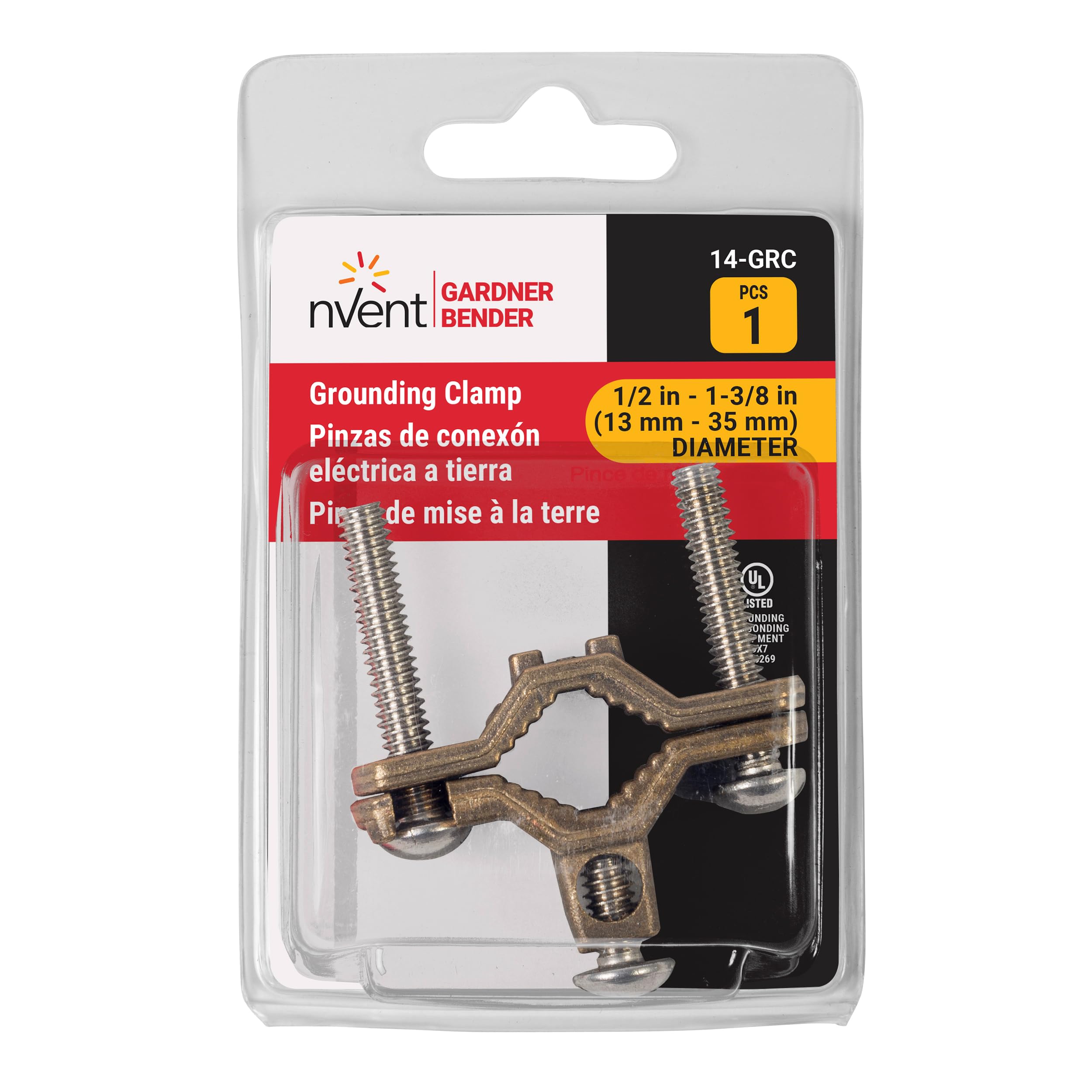 Gardner Bender 14-GRC Die Cast Electrical Grounding Clamp: Ground