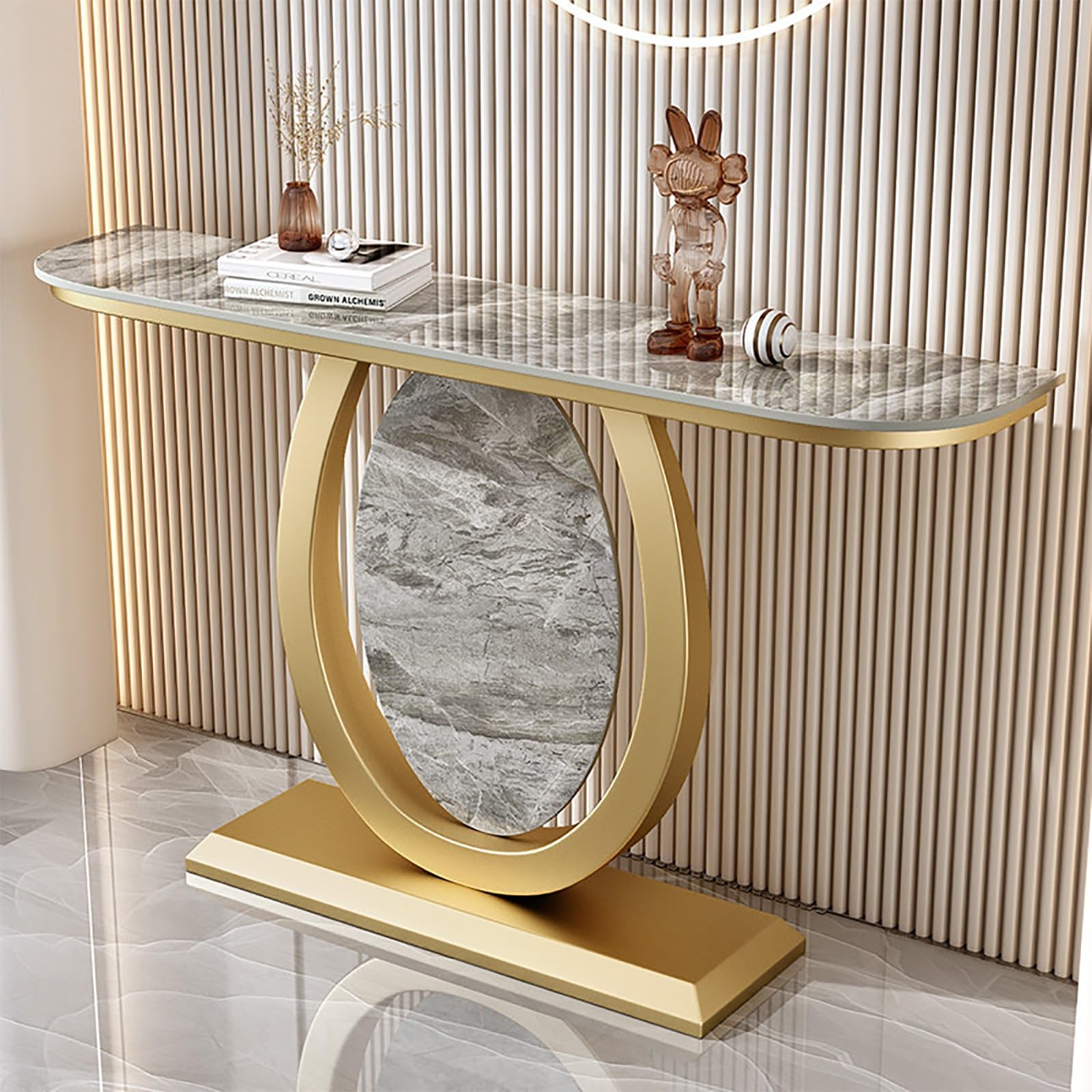 Tavolino Moderno per Ingresso, per corridoio, Soggiorno, atrio, tavolino Moderno per corridoio per Soggiorno, Ingresso (e Colori Misti, 120x30x80cm)
