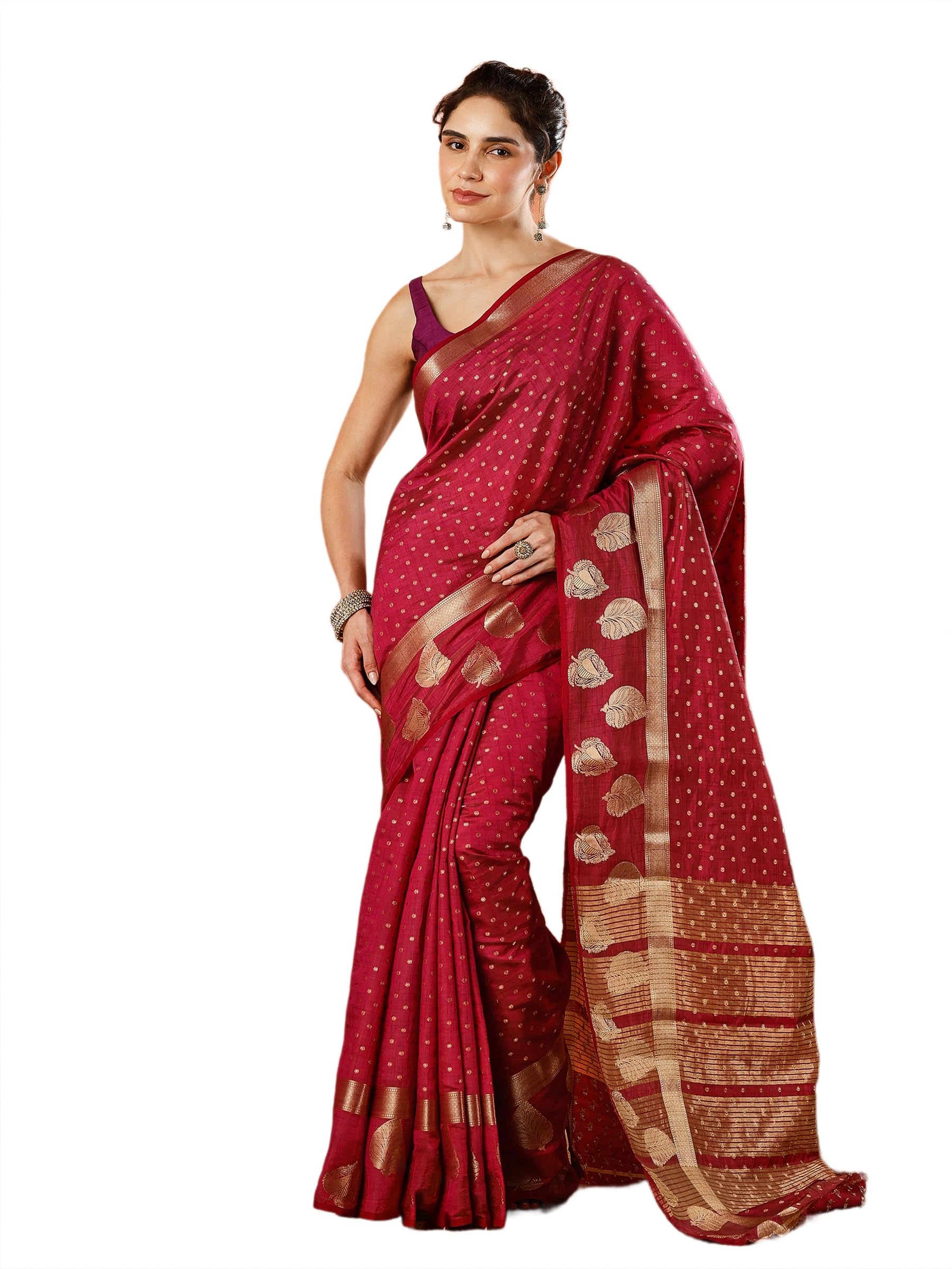 Women's Art Silk Saree | Elegant Designer Silk Saree | Soft Lightweight Traditional Ethnic Saree for Wedding, Festival-image-21