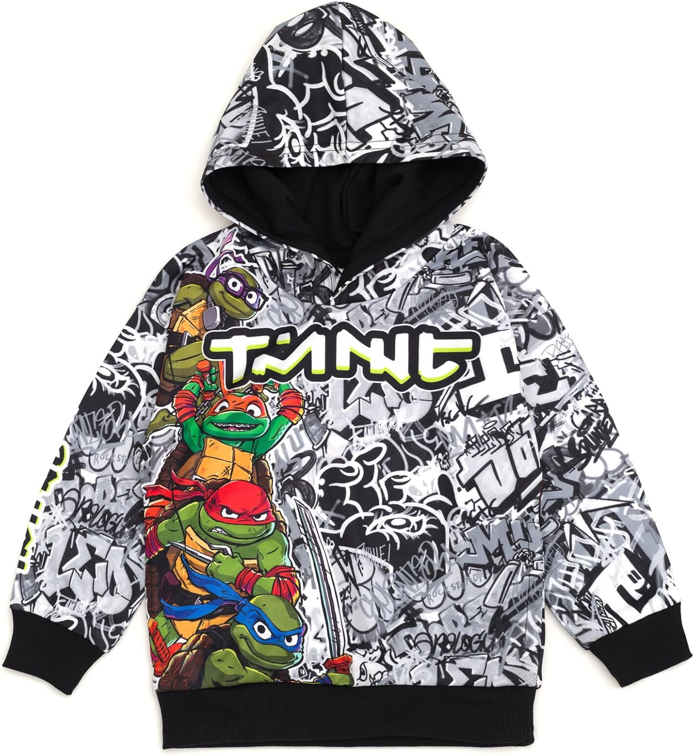 Teenage Mutant Ninja Turtles Fleece Pullover Hoodie Toddler to Big Kid Sizes (2T - 18-20)