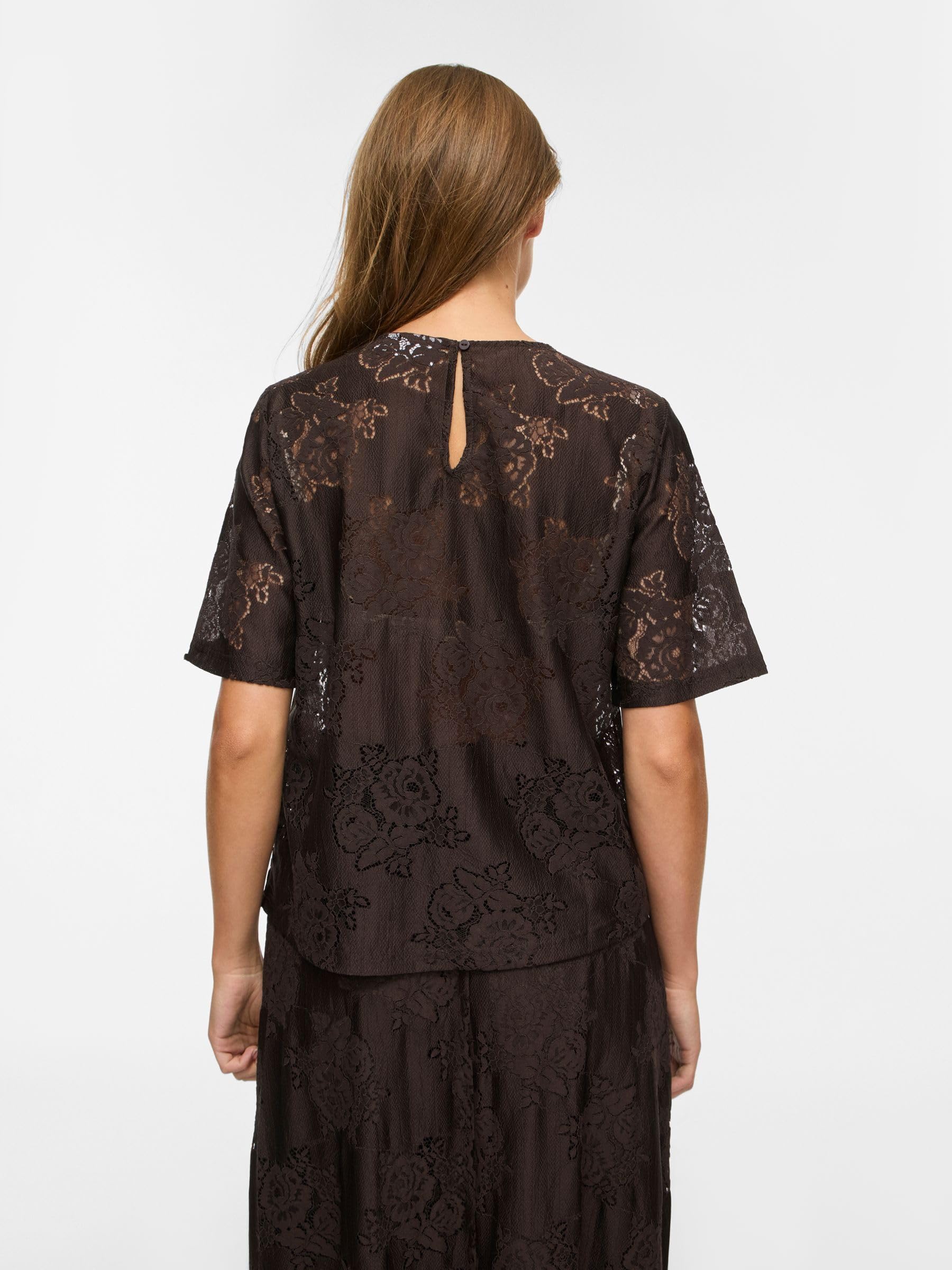 Vila Female Oberteil mit kurzen Ärmeln VIMAVEN Rundhals | Short Sleeved Top