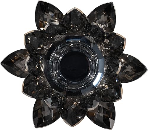 Miniatura 7 de Sagebrook Home 13211-06 Portavelas de cristal, 6 "x 6" x 2 ", gris