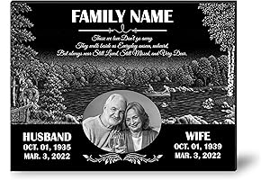 Personalized 16x12 Granite Memorial Headstone for Graves