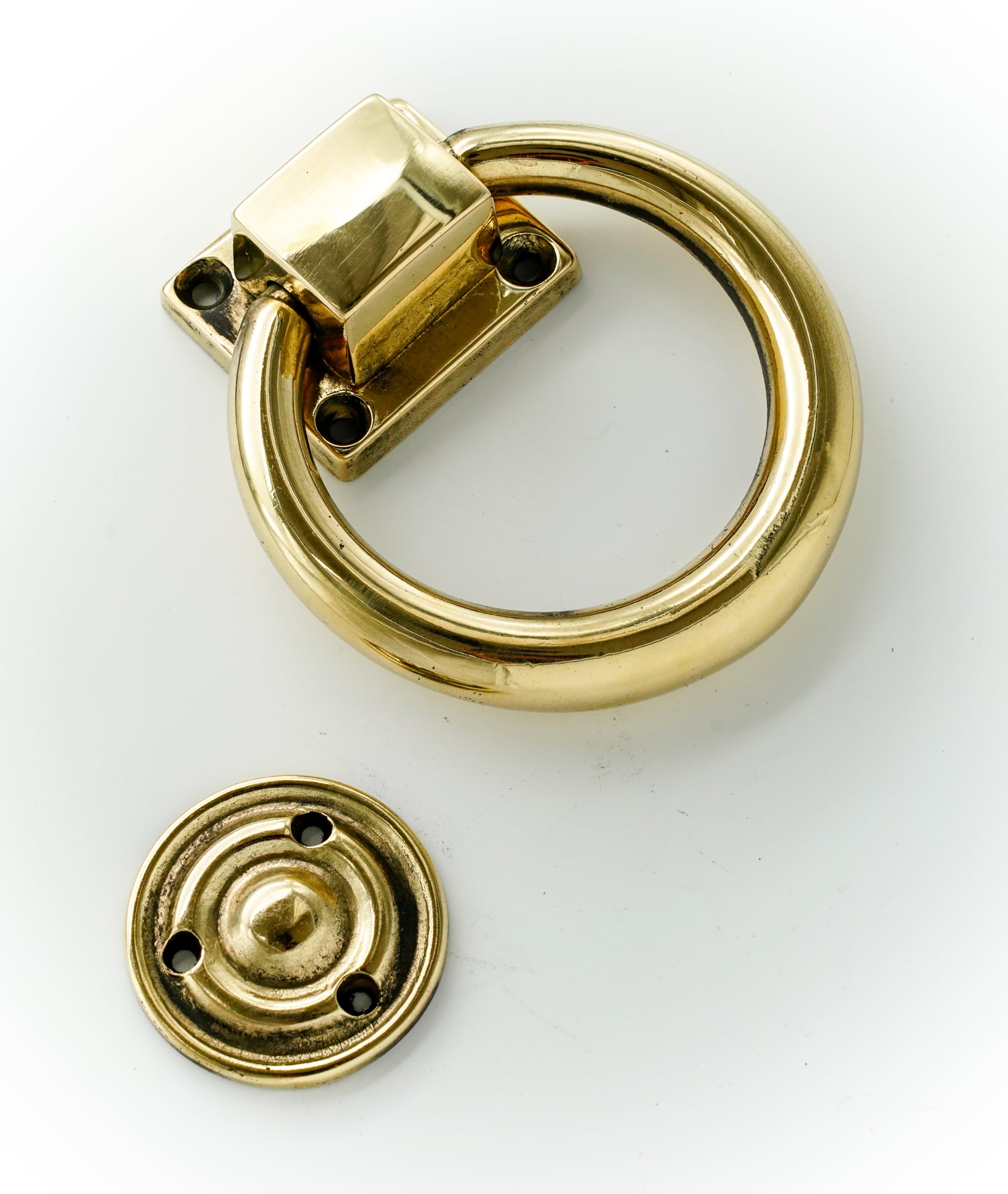 L'ARTISTICA F.LLI PERINCIOLI | Battente Tipo "Impero", Battente in Ottone per Porte, 124x32x105mm