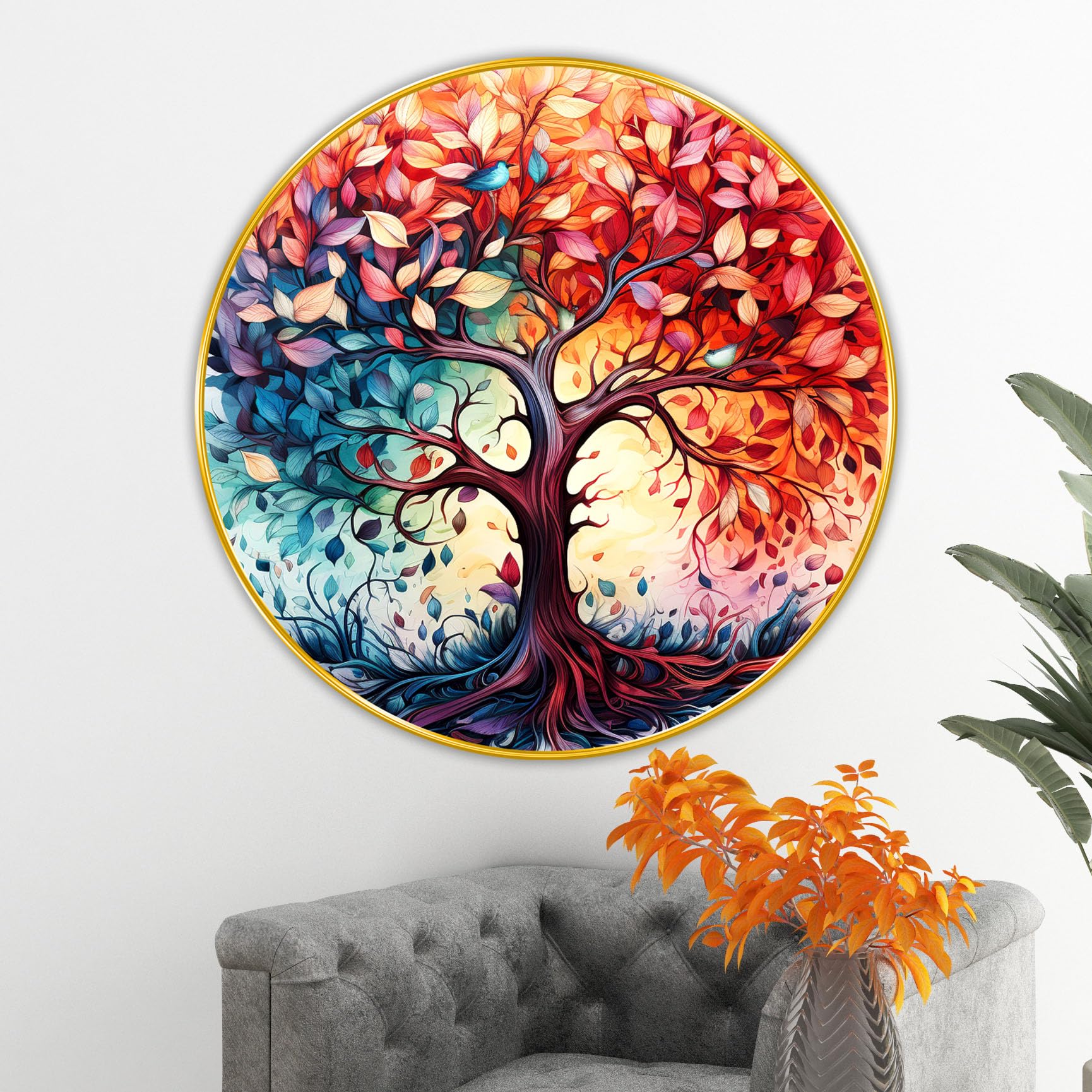 Livin'luxe Abstract Bird Painting - Modern Art -20