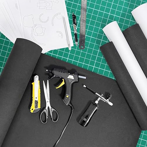 Miniatura 5 de 72 hojas de espuma EVA de 0.039 in de grosor, 7.8 x 7.8 pulgadas, papel de espuma para manualidades, 12 colores para proyectos de manualidades,