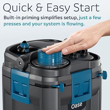OASE BioMaster 2 Thermo 250 Canister Filter for Aquariums External Aquarium Filter with Built-in Heater EasyClean Pre-Filter, Quiet Operation Freshwater & Saltwater, Up to 70 Gallons