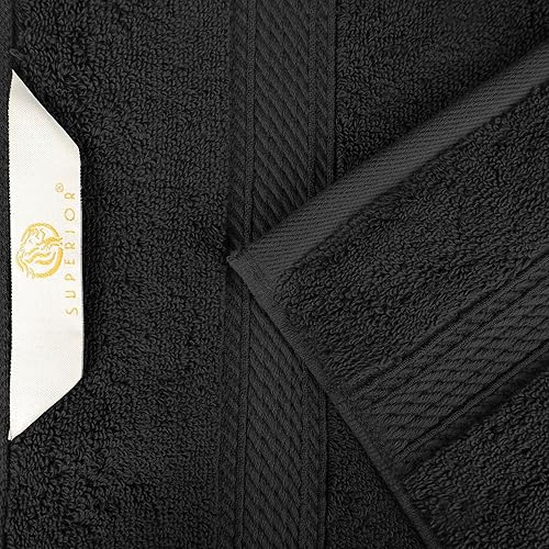 Vista 18 de SUPERIOR - Juego de toallas de algodón egipcio de 28.22 oz/m², incluye 2 toallas de baño, 2 toallas de mano, 2 toallas para la cara, artículos