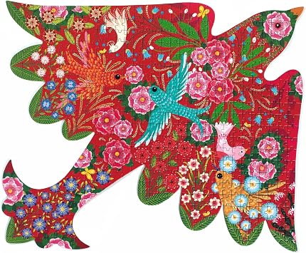 DJECO PuzzArt Bird Puzzle 500 Pieces - Majestic Bird Fun for Home & Gifts - Challenging, Fun & Creative Activity for Family & Friends - Educational Jigsaw Toy for Children 8+ Years
