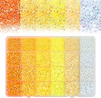 Vista 14 de 22800 diamantes de imitación de parte trasera plana de varios tamaños, diamantes de imitación de resina brillante YAEISM con parte trasera plana, 6