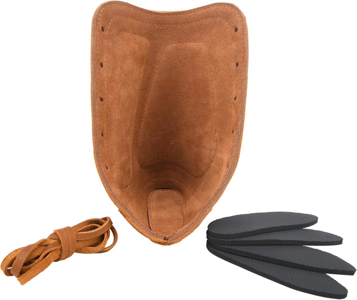 Adjustable Leather Buttstock Cartridge Ammo Holder for 12 Gauge Ammo Pouch Bag Stock 12GA Shotgun Shell Holder