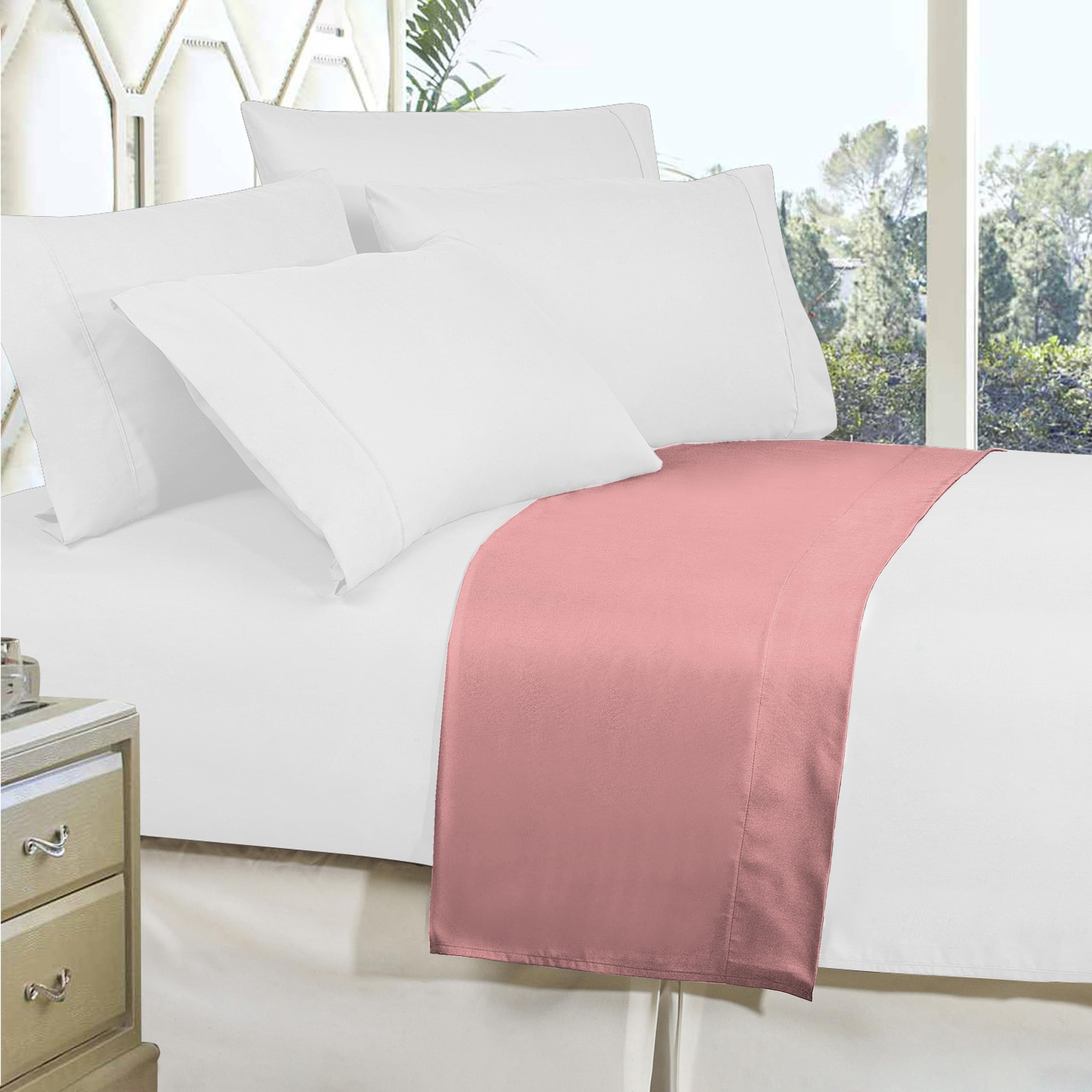 Elegant Comfort Premium Hotel Quality 1-Piece Flat Sheet - Image 3