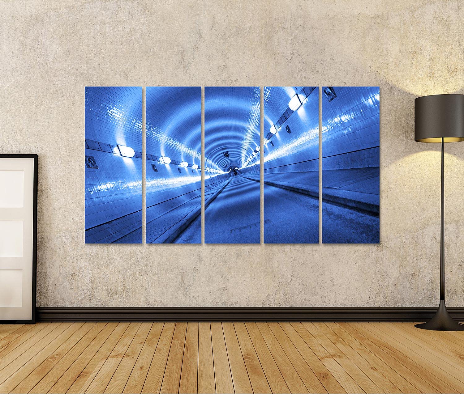 islandburner Cuadro sobre lienzo túnel azul erótico imágenes murales póster