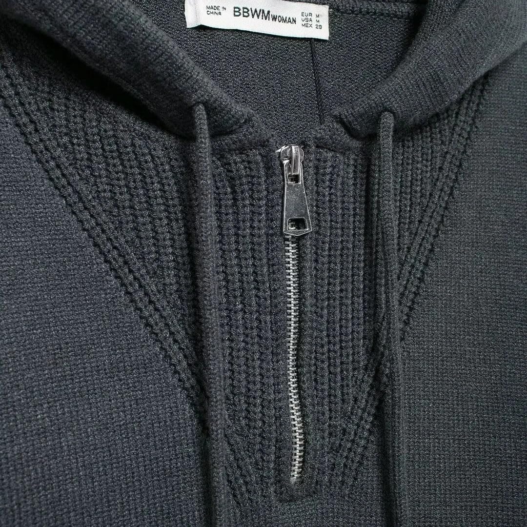 Damski zimowy sweter w jednolitym kolorze długie rękawy sweter z kapturem topy eleganckie damskie dzianinowe swetry
