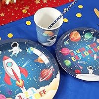 Vista 49 de Alice Tea Party Decorations - Baby Shower Paper Plates, Napkins, Cups & Straws for 24 Guests, 120 Pcs Disposable Party Dessert Dinnerware