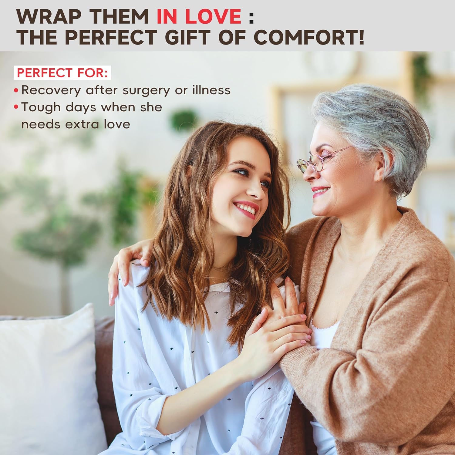 50"x70" Inspirational Gifts for Women, Extra Large White Trust Your Choices Blanket, Supportive Plush Throw with Rose & Elegant Motif, Spiritual Self Care Package for Mom Sister Friend - Image 4