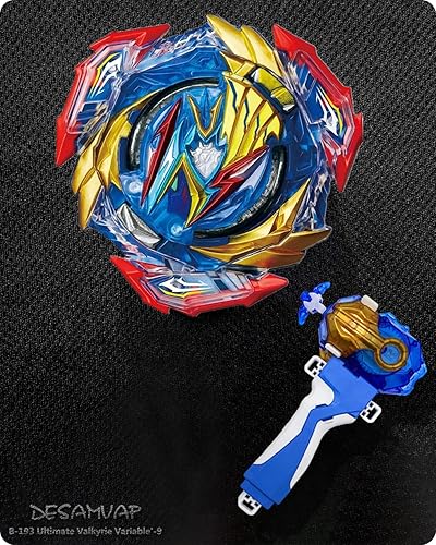 Vista 31 de Bey Battling Tops Burst SuperKing Booster Valkyrie Valkyrie con Bey Launcher y Grip Battle Set Right Spin DB Layer System Gyro Toys Set Regalos