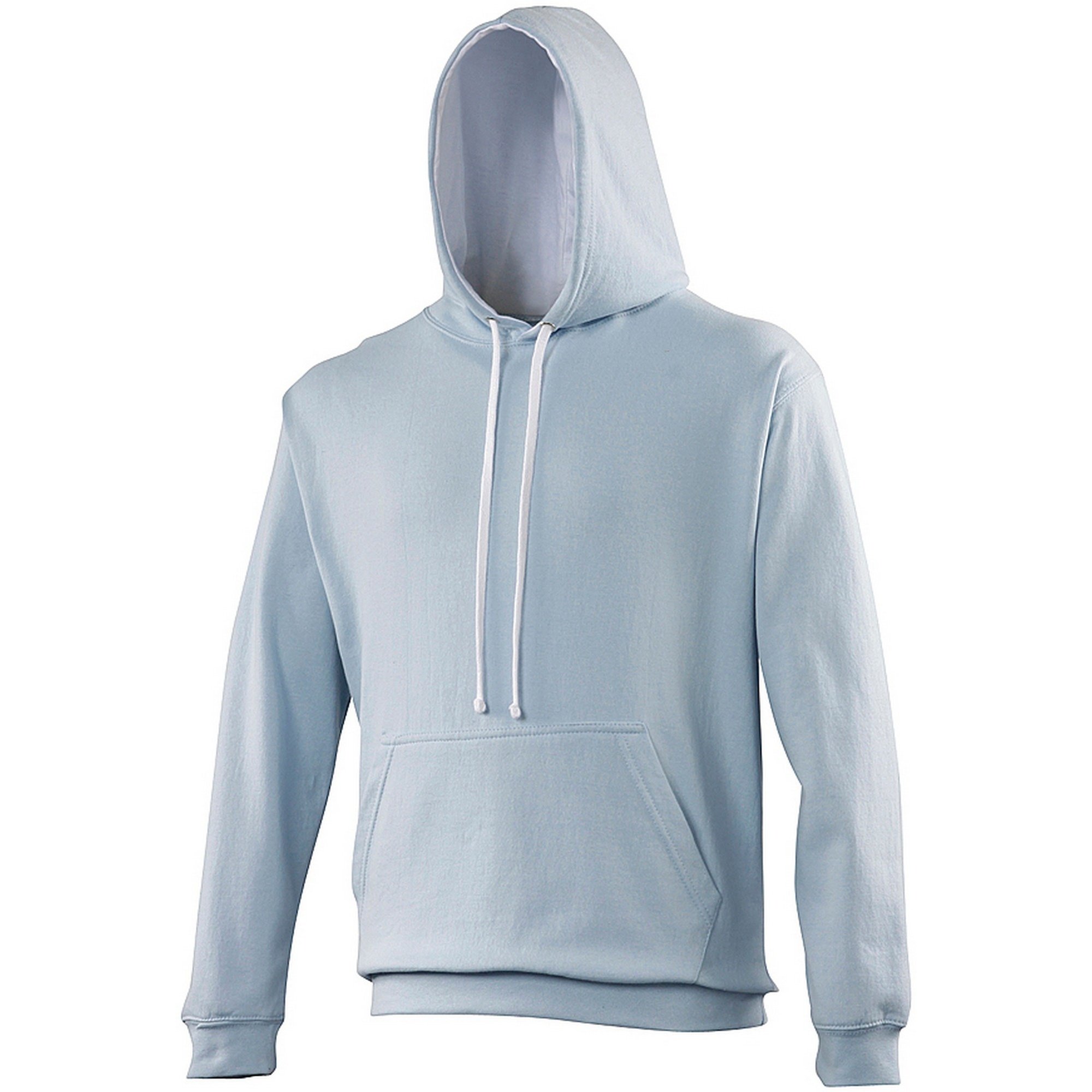 Just Hoods Unisex Bleu Hooded Sweatshirt Varsity