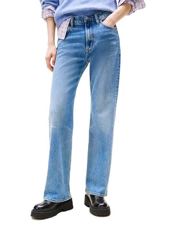 Tommy Jeans Womens Cleo Mid Rise Bootcut Jeans, Denim Medium 24x30 by Tommy Jeans - Used condition - US$48.03