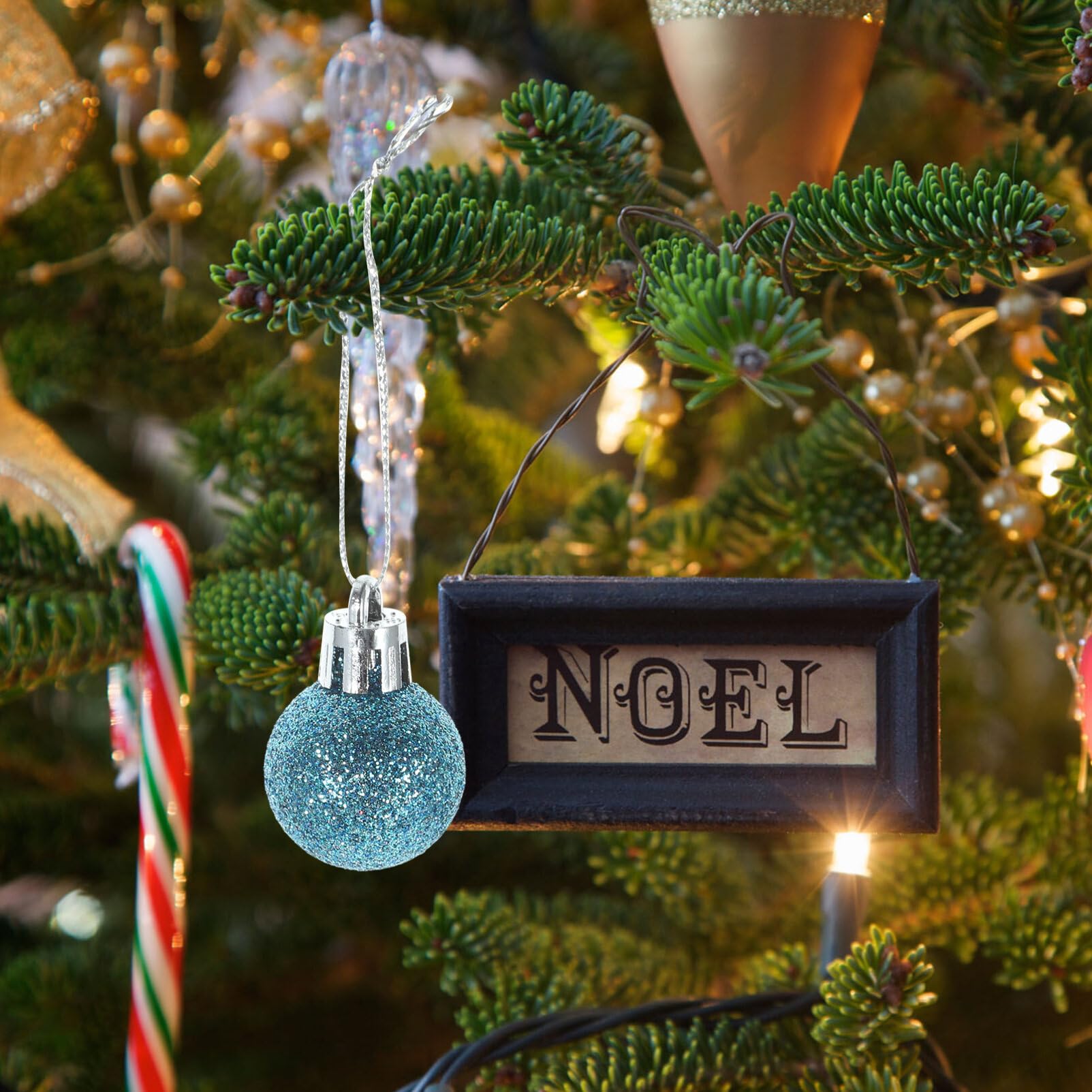 PRETYZOOM Weihnachts-Mini-Glitzerkugeln 80 Stück Mehrfarbiger Baumschmuck Bruchsichere Mini-Weihnachtskugeln Zum Aufhängen Für Weihnachtsbaum Dekoration