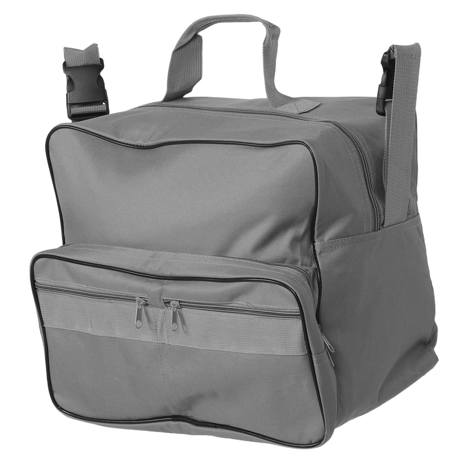 Rollstuhl Rucksack mit Mehreren Fächern Wasserdichtem Material und Schnellem Befestigungssystem an Armlehnen oder Rahmen für Elektronik Snacks und Persönliche Gegenstände