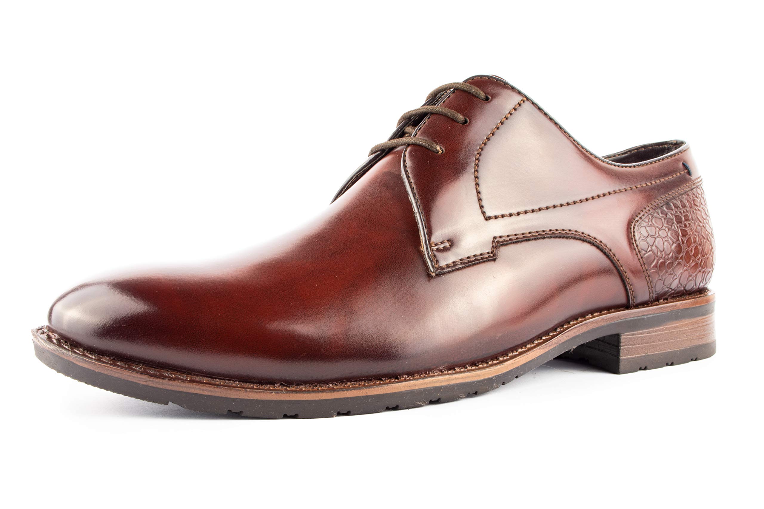 CLIFF FJORD 8340 Mens Synthetic Leather Lace Up Formal Derby Office Shoes | 7 UK/IND | Brown (B08TX55NRT) Amazon Price History, Amazon Price Tracker