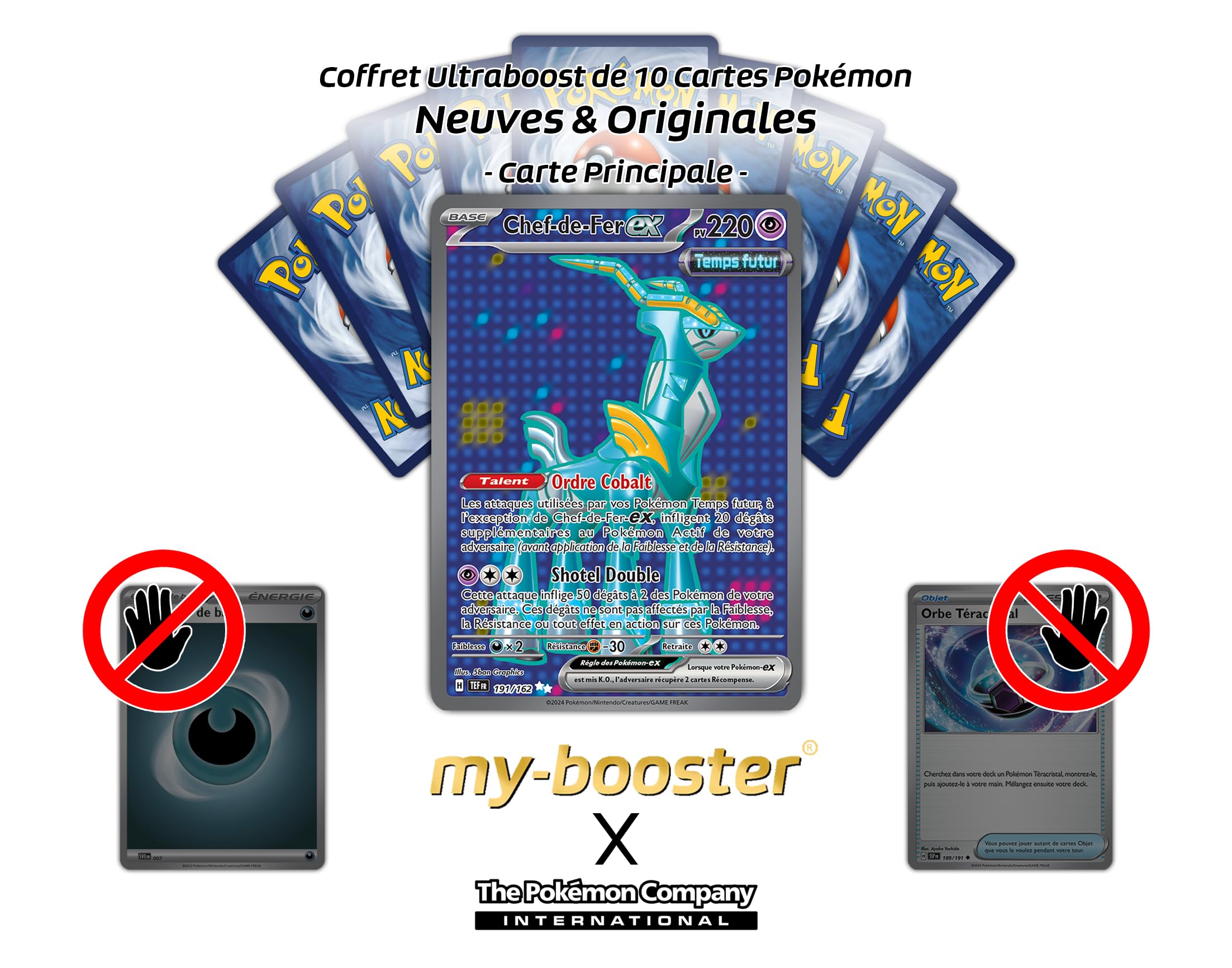 U1) Carte Pokemon CHEF-DE-FER 132/191 HOLO EV08 Etincelles Déferlantes