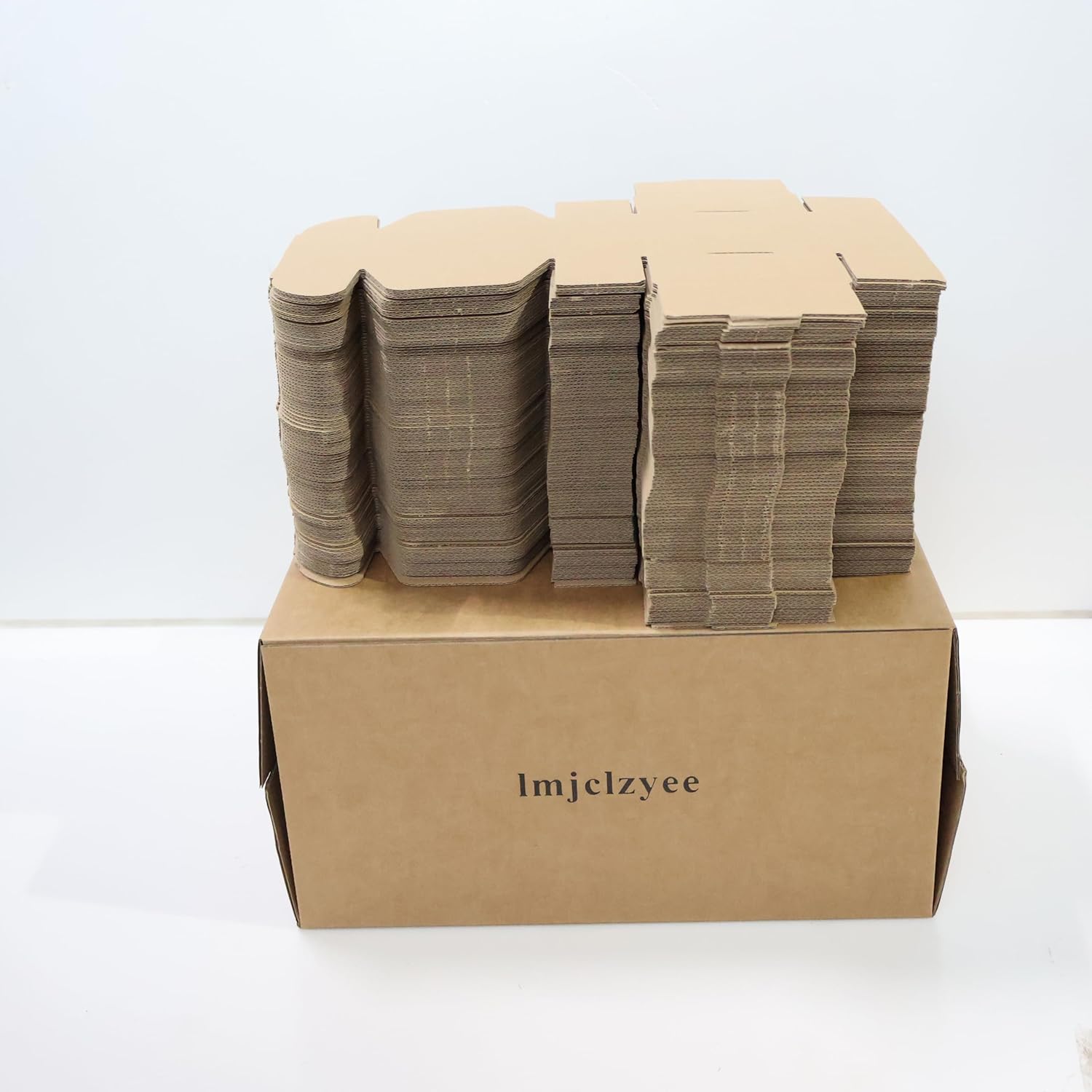4x4x2 inches pack of 100 shipping boxes, Brown Cardboard Mailer Box for small Business packaging supplies, packing and Wrapping Mailing present